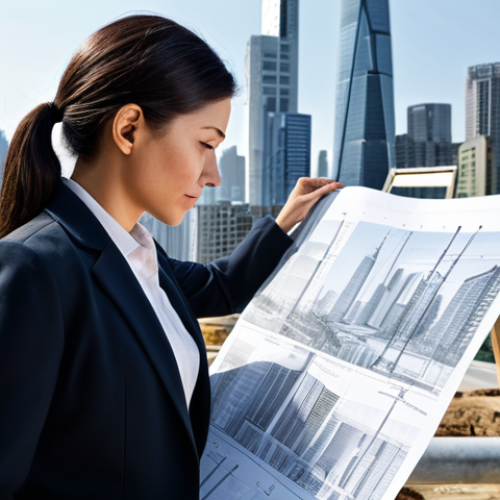 **

"A professional female architect, fully clothed in modest business attire, reviewing blueprints on a construction site. Background: modern city skyline during the day.  Safe for work, appropriate content, perfect anatomy, natural proportions, professional photography, family-friendly."

**