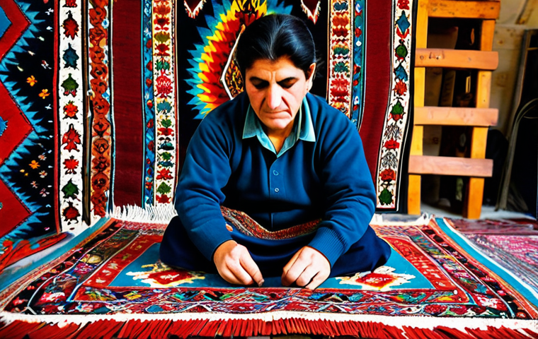 이란 쿠르드족의 전통 - **Kurdish Cuisine:** A table laden with traditional Kurdish dishes, including dolma, kebbe, and fres...