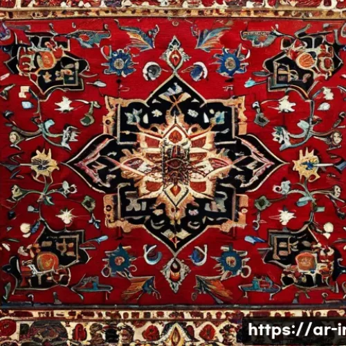 이란의 페르시아 양탄자 역사 - Here are three detailed image prompts in English, inspired by the provided text about Persian carpet...